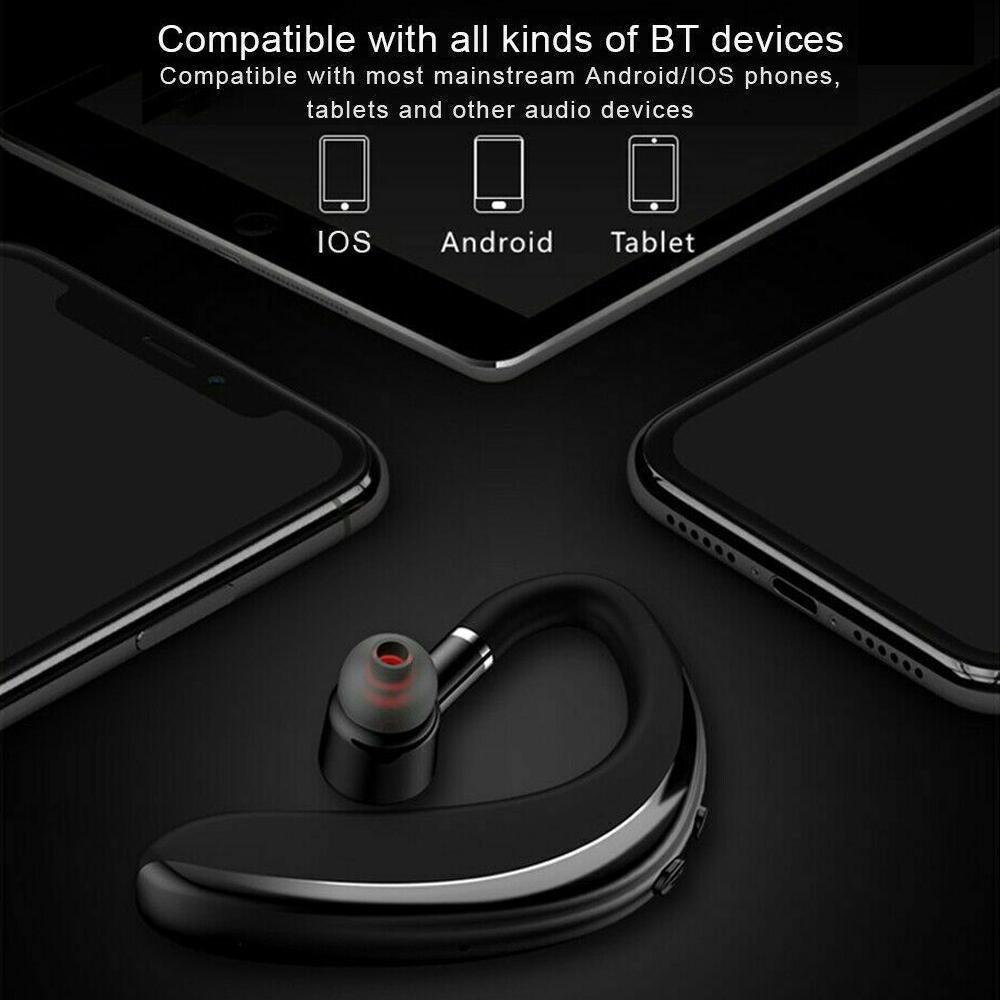 NNEDSZ Wireless Business Sports Bluetooth Earphones - Fast Charging Bluetooth 5.0 - Black-4