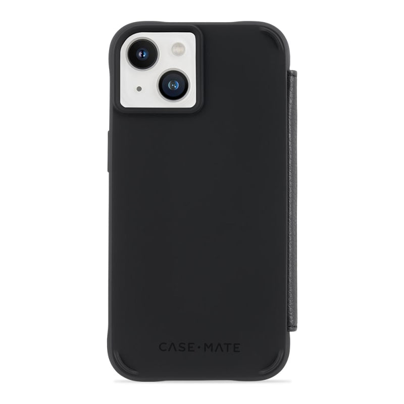 NNEDSZ Case-Mate Tough Wallet Folio Case with MagSafe For iPhone 14 / iPhone 13 - Black
