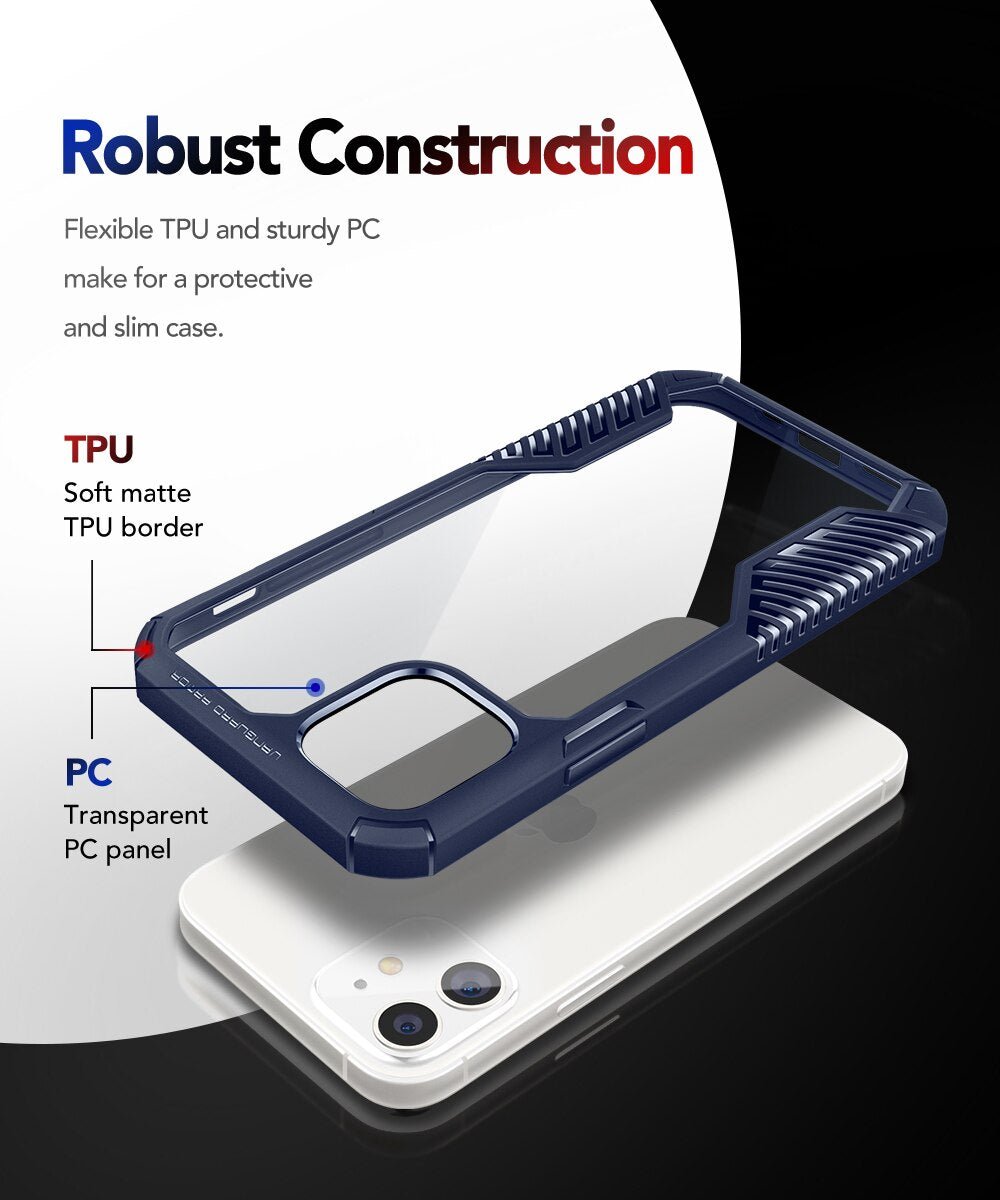 Case for iPhone 12 Mini 5.4 Inch Vanguard Armor Designed Durable Drop Protection Shockproof Phone Case for iPhone 12 Mini
