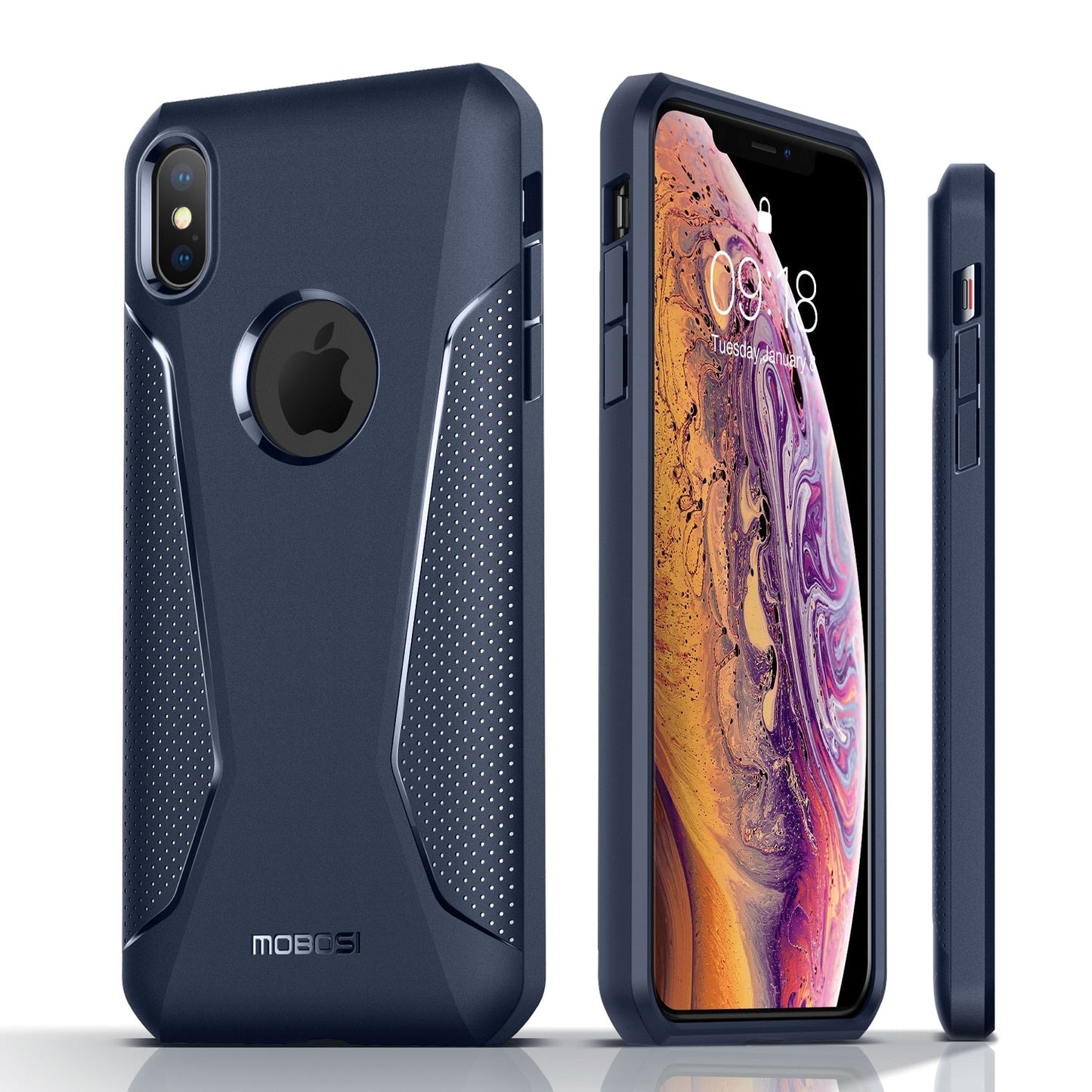 Case For iPhone Xs Max Case Anti-Slip Slim Shockproof Drop Protection Hybrid Matte Soft Phone Cover for iPhone Xs Max