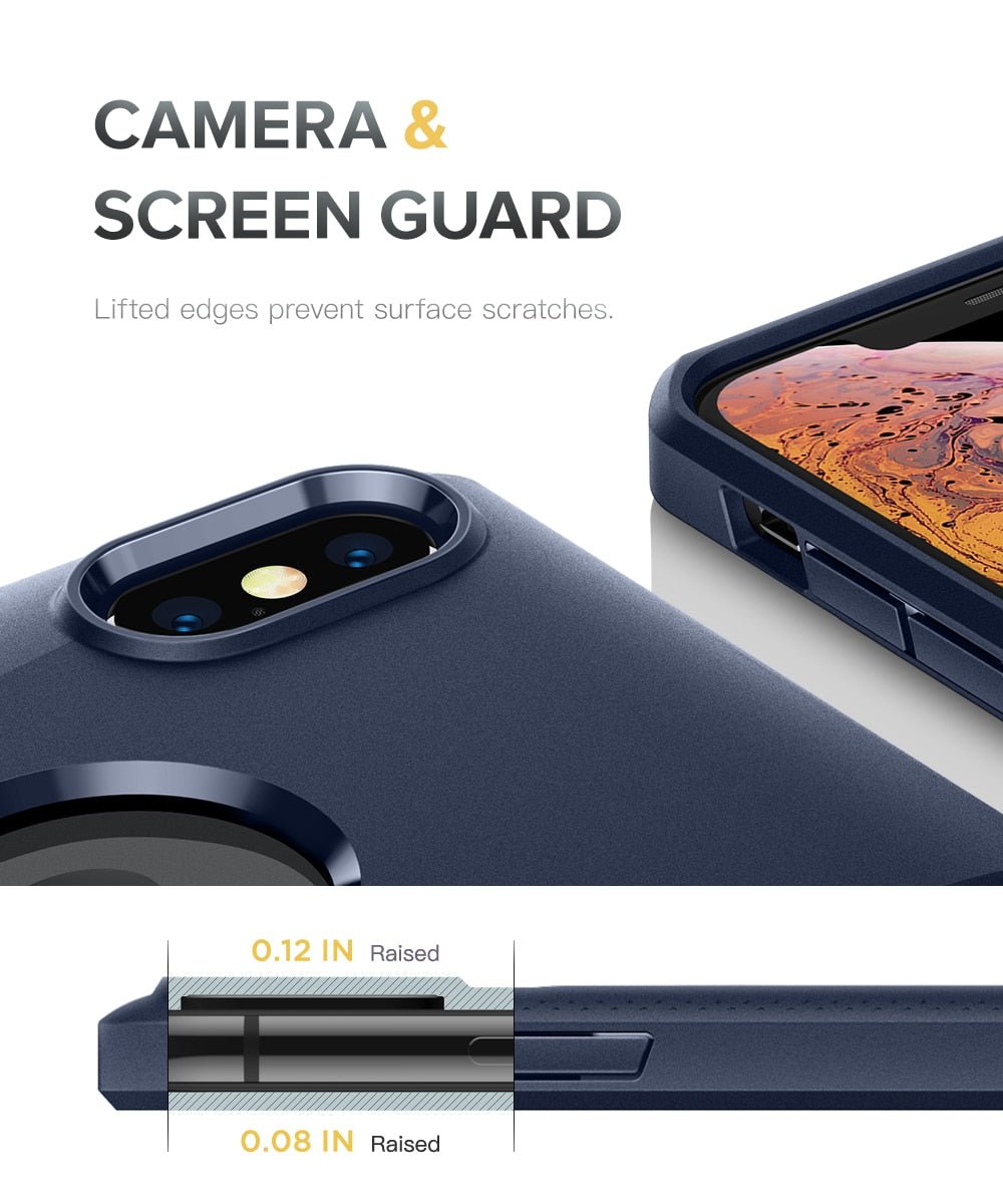 Case For iPhone Xs Max Case Anti-Slip Slim Shockproof Drop Protection Hybrid Matte Soft Phone Cover for iPhone Xs Max