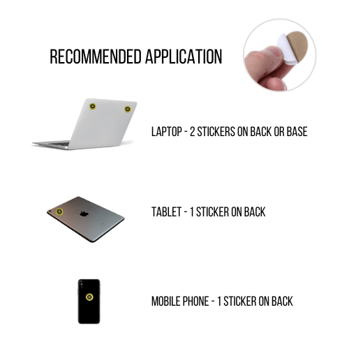 EMF Protection Phone Stickers - Set of 6