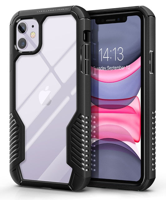 TPU Case For iPhone 11 Case Rugged Cell Phone Cases Heavy Duty Shockproof Drop Protection Cover For iPhone 11 6.1 Inch