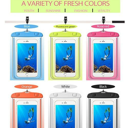 Universal Waterproof Beach Bag Case For iPhone 7 X XR case Luminous