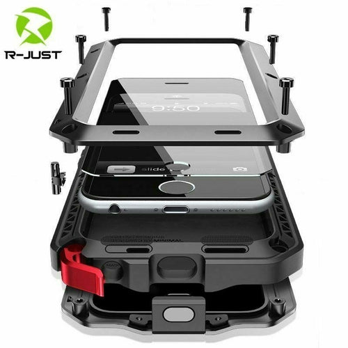 For Iphone 12 11 PRO MAX X 8 Plus Waterproof Case Built-in Screen