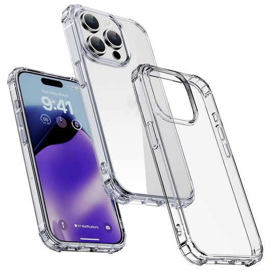 NNEIDS Crystal Clear Shockproof Phone Case For Iphone 15 By Ipaky