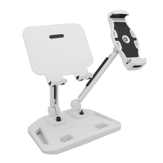NNEDSZ Universal and Adjustable Double Arm Stand Holder White-0