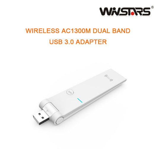 NNEDSZ WINSTAR WIRELESS AC1300M DUAL BAND USB 3.0 ADAPTER-0