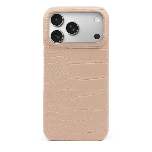 Blush Pink Crocodile Iphone Case
